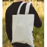 Sac shopping en coton léger Tiger avec anses longues, 120 g/m²