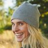 Bonnet en coton organique doublé, maille interlock, 200 g/m²