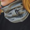 Tour de cou Snood doublé en coton organique, maille Interlock, 200 g/m²