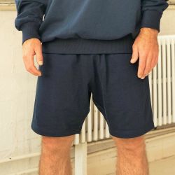 Short en coton organique Tiger, coupe ample, poches latérales, 300 g/m²