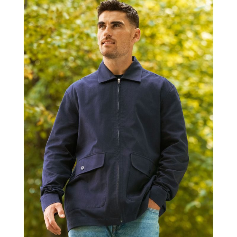 Veste de travail en polycoton durable avec fermeture éclair, 210 g/m²