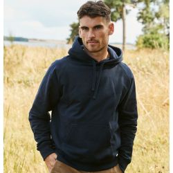 Sweat à capuche en coton biologique Tiger, intérieur brossé, poche kangourou, 300 g/m²