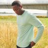 T-shirt de sport manches longues en polyester recyclé, séchage rapide, 155 g/m²