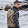 Bodywarmer épais en polaire avec empiècements renforcés, 344 g/m²
