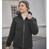 Veste femme imperméable polyester extensible, capuche amovible, 120 g/m²