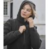 Veste femme imperméable polyester extensible, capuche amovible, 120 g/m²