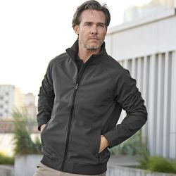 Veste stretch en polyester recyclé et nylon, déperlant, 210 g/m²