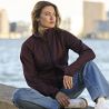 Veste polaire femme stretch col montant, manches raglan, poches zippées, 235 g/m²