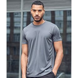 T-shirt de sport en polyester recyclé col ras du cou, coupe ample, 180 g/m²