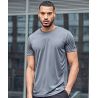 T-shirt de sport en polyester recyclé col ras du cou, coupe ample, 180 g/m²