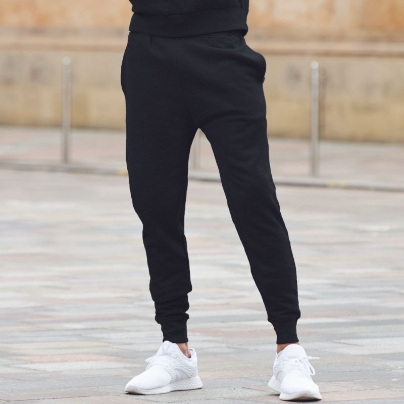 Pantalon de jogging coupe slim, taille élastiquée avec cordon ajustable, 250 g/m²