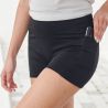 Short cycliste court taille élastiquée haute sans couture sur le devant, 260 g/m²