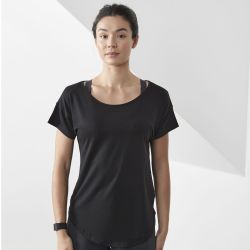 T-shirt oversize col échancré, décolleté large, dos plus long, toucher doux, 160 g/m² 