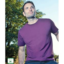 T-shirt unisexe coton bio col rond, manches courtes, 165 g/m²