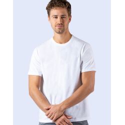 T-shirt épais en coton col rond, manches courtes, 180 g/m²