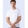 T-shirt épais en coton col rond, manches courtes, 180 g/m²