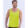 Débardeur uni en polyester texturé, évacuation active de l'humidité, 140 g/m²