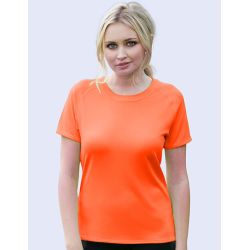 T-shirt de sport femme respirant en micro polyester, séchage rapide, 145 g/m²