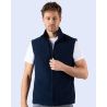 Bodywarmer gilet polaire ton sur ton anti-peluche pas cher, 330 g/m²