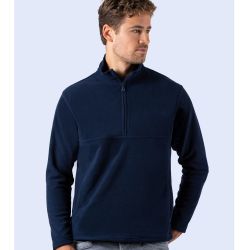 Veste polaire col zippé ton sur ton anti-peluche pas chère, 330 g/m²