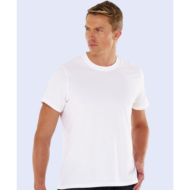 Tee-shirt respirant en polyester léger, manches droites, 135 g/m²