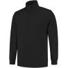 Sweat col zippé manches droites, fermeture éclair dissimulée, 280 g/m²