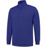 Sweat col zippé manches droites, fermeture éclair dissimulée, 280 g/m²