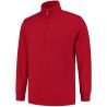 Sweat col zippé manches droites, fermeture éclair dissimulée, 280 g/m²