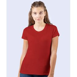 T-shirt femme en coton biologique col rond, manches courtes, 180 g/m²
