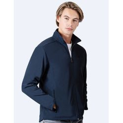 Veste softshell 2 couches hydrofuge et coupe-vent, 300 g/m²