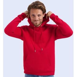Sweat hoodie à capuche en coton biologique et polyester recyclé, 300 g/m²