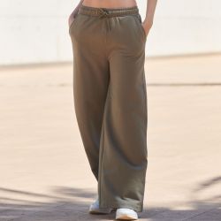 Pantalon de jogging écoresponsable femme en polycoton recyclé, 260 g/m²