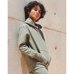 Sweat à capuche enfant en coton régénéré et polyester recyclé, 260 g/m²