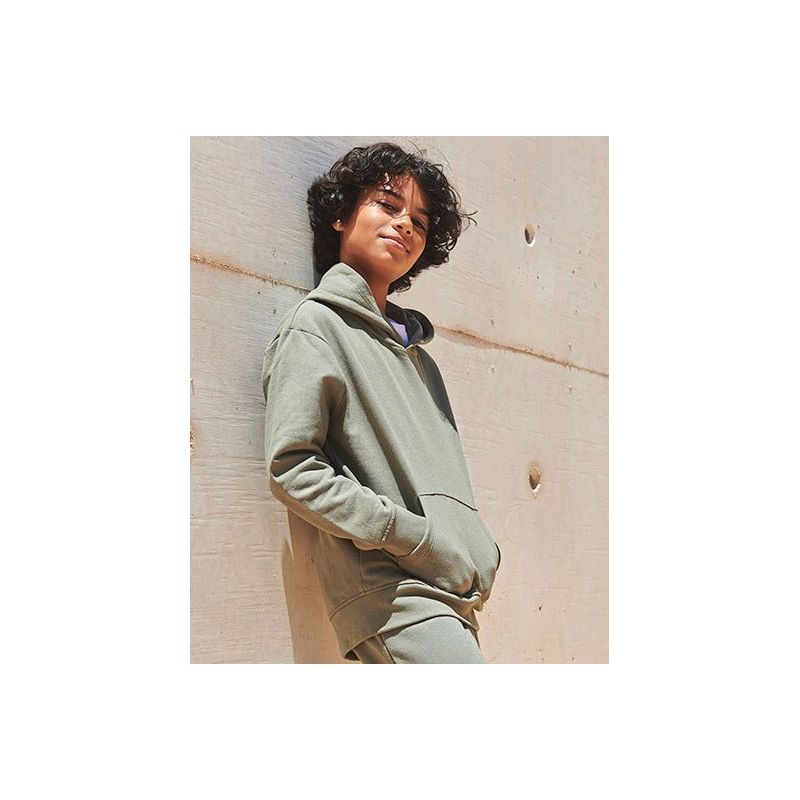 Sweat à capuche enfant en coton régénéré et polyester recyclé, 260 g/m²