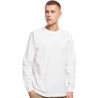Tee-shirt coton manches longues confortable col rond, look sportif, 200 g/m²