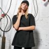 Tee-shirt oversize femme en coton doux col rond, manches courtes, 220 g/m²