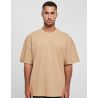 Tee-shirt urbain lourd, coupe large oversize, col rond, épaules tombantes, 300 g/m²