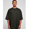 Tee-shirt extra large col rond, manches droites, coupe confortable en coton, 240 g/m²
