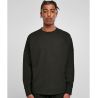 Tee-shirt manches longues oversize col rond, épaules tombantes, 220 g/m²