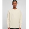 Tee-shirt manches longues oversize col rond, épaules tombantes, 220 g/m²
