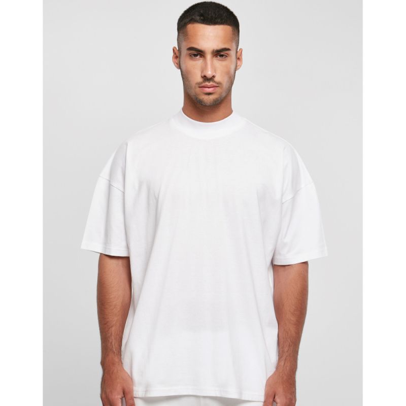 Tee-shirt oversize homme en coton, col ras-du-cou, manches courtes, 220 g/m²