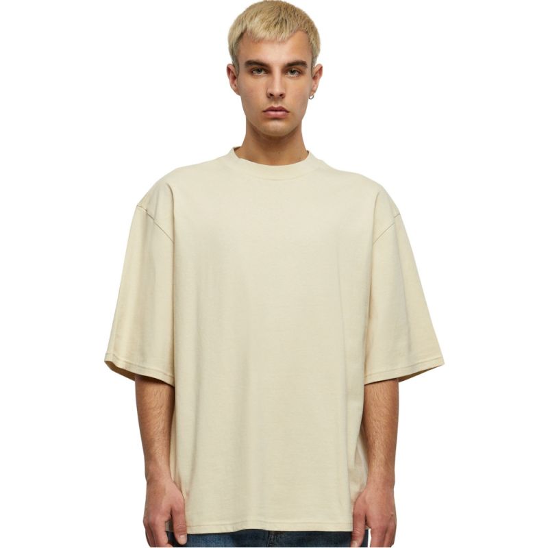 T-shirt oversize manches mi-longues col rond, épaules tombantes, en coton, 240 g/m²