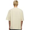 T-shirt oversize manches mi-longues col rond, épaules tombantes, en coton, 240 g/m²