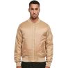 Veste bomber en polyester avec doublure orange, poches zippées, 160 g/m²