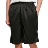 Short maille filet en polyester léger, coupe ample, taille élastiquée, 130 g/m²