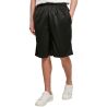 Short maille filet en polyester léger, coupe ample, taille élastiquée, 130 g/m²