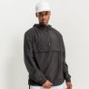 Veste demi-saison 1/4 zip en polyester léger, capuche ajustable