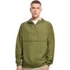 Veste demi-saison 1/4 zip en polyester léger, capuche ajustable