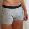 Boxer homme, bande élastiquée à la taille, en coton extensible, lot de 2, 160 g/m²