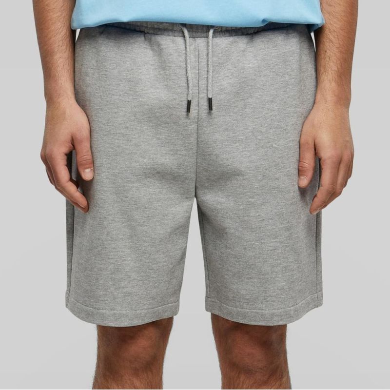 Short molletonné en coton, taille élastiquée, poches, 460 g/m²